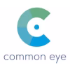 Common eye logo met blauwe en groene cirkel in letter c en tekst common eye onder modern lettertype marketingcommunicatie contentmarketing